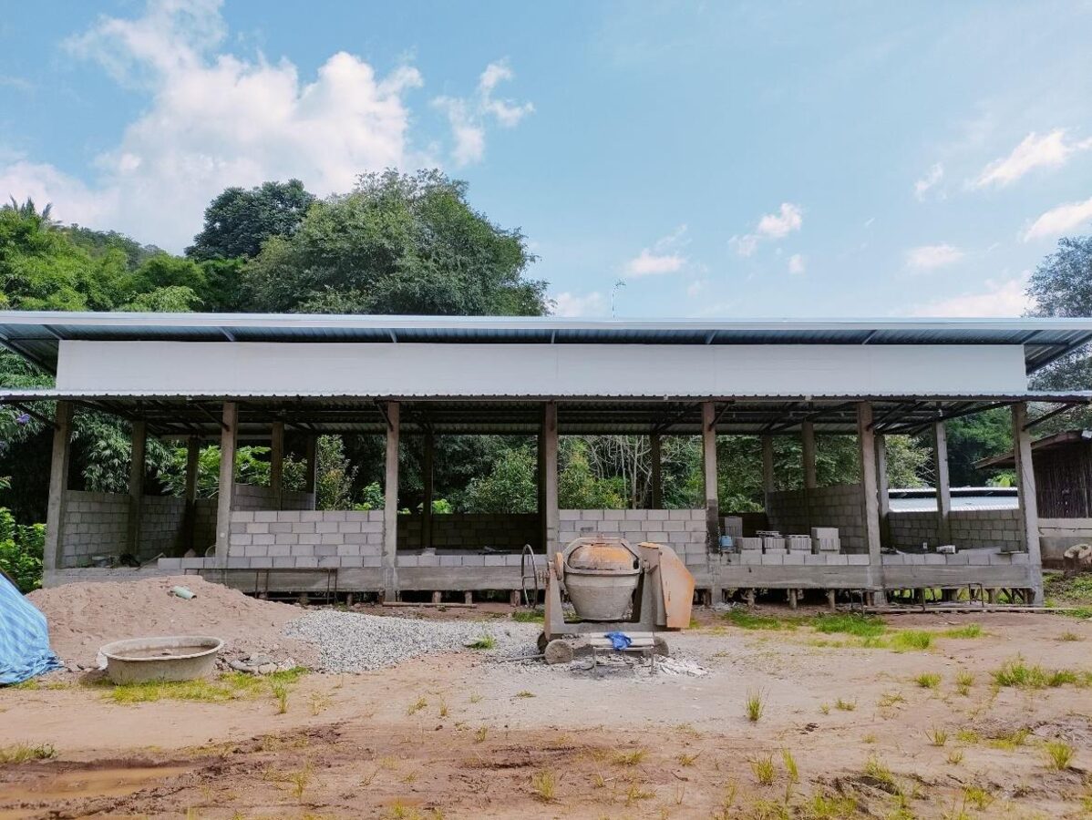 Kindergarten building under construction